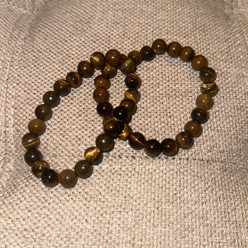 Tiger’s Eye Beaded Bracelet (2 Pack)